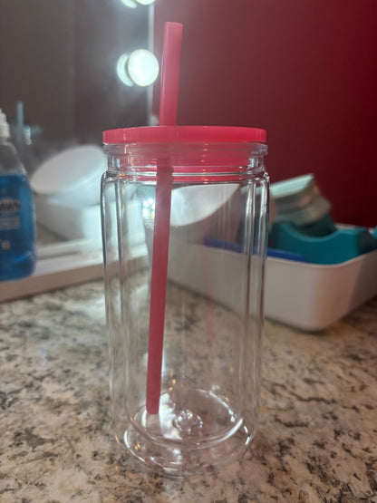 colored 16oz snowglobe tumblers