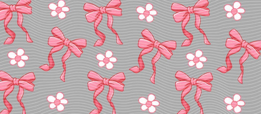 pink bows & flowers