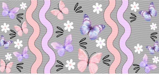pink n purple butterflies