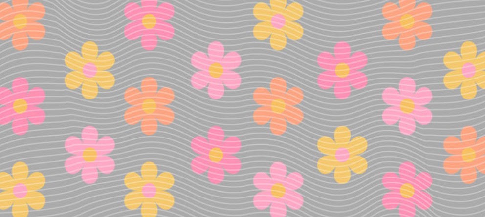 pink and orange flowers