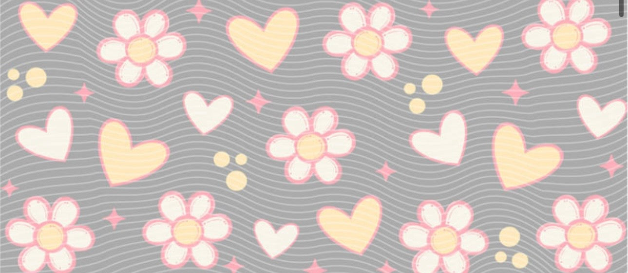 pastel yellow hearts