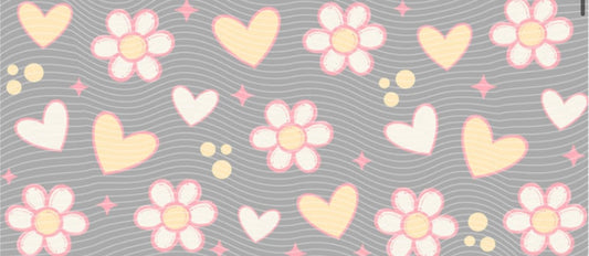 pastel yellow hearts