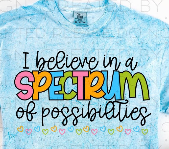 spectrum of possibilities