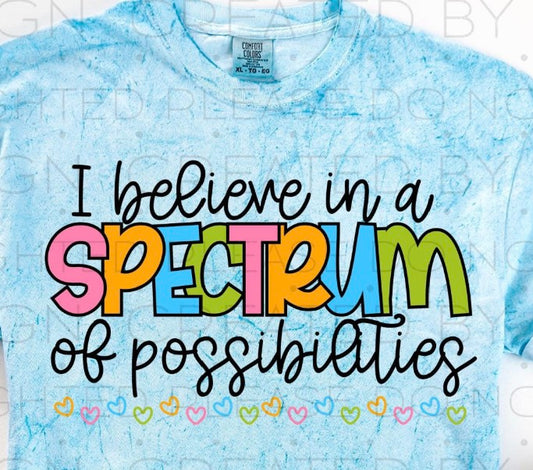 spectrum of possibilities