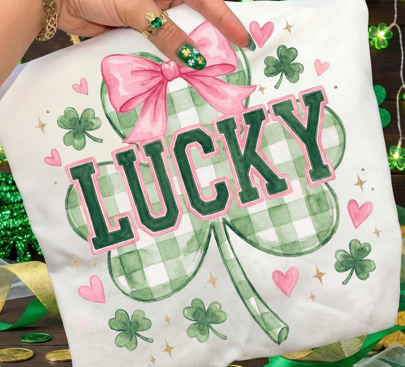 child’s lucky checkered