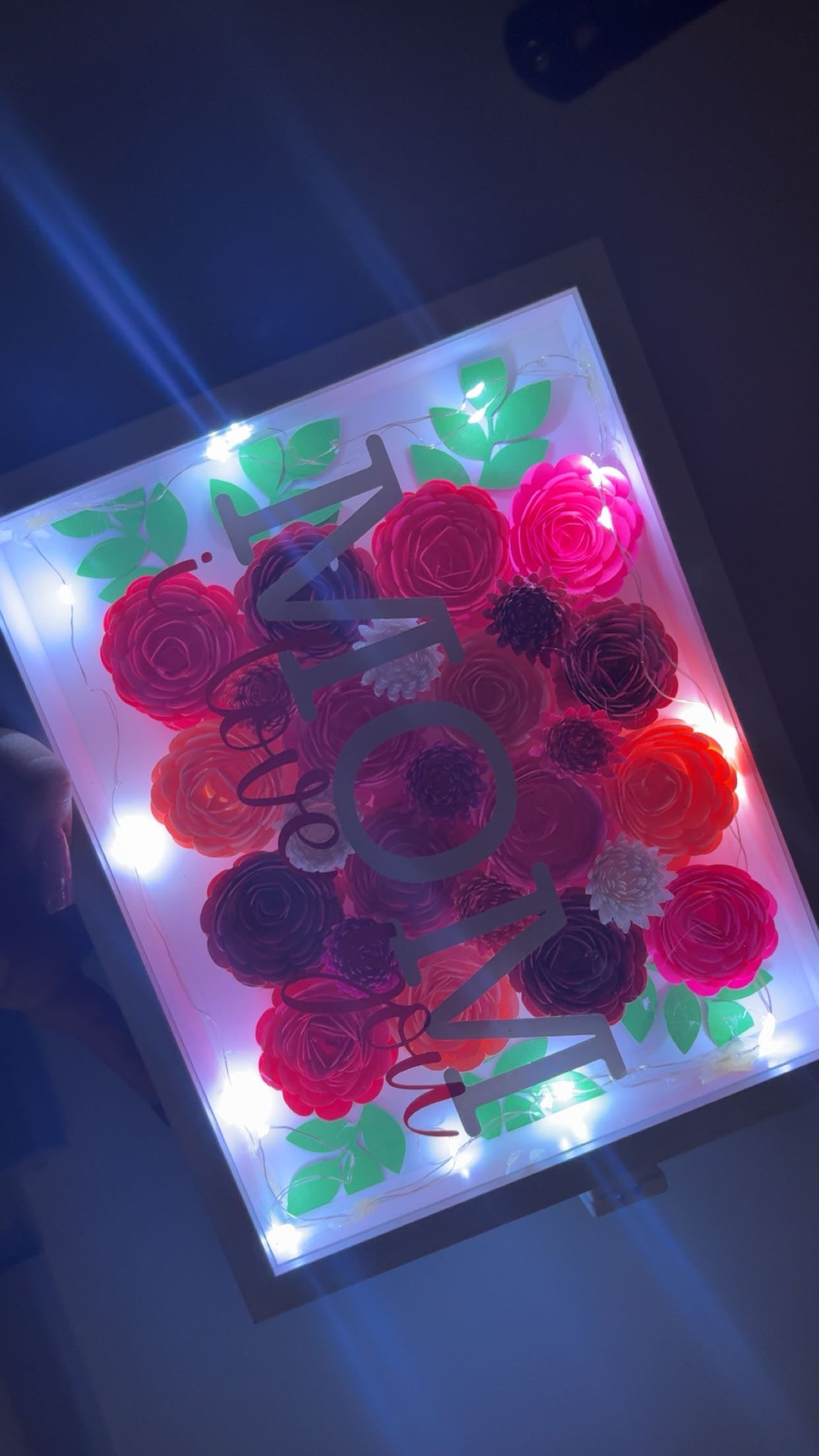 flower shadow box